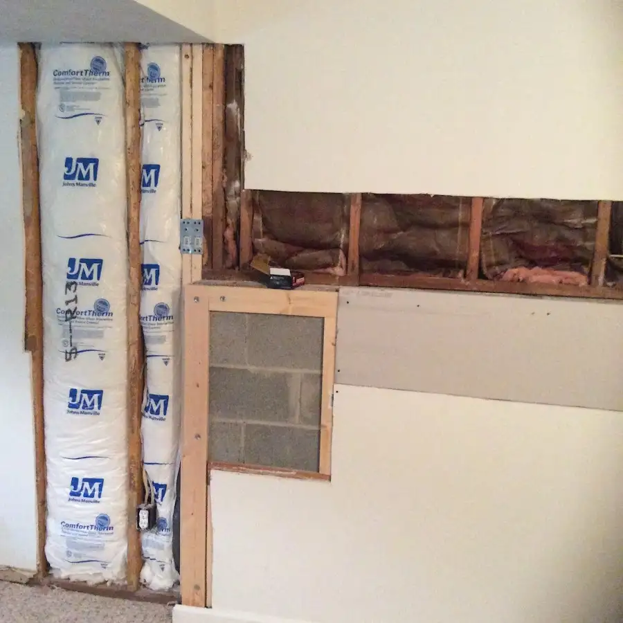 Wall insulation replacement during Contents Cleaning & Restoration in Williamstown